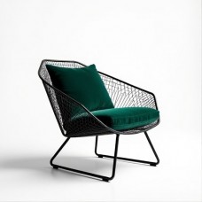 Vertex Geometric Wire Lounge Chair