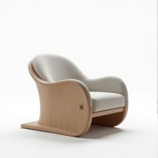 Aura Sculptural Bentwood Lounge Chair