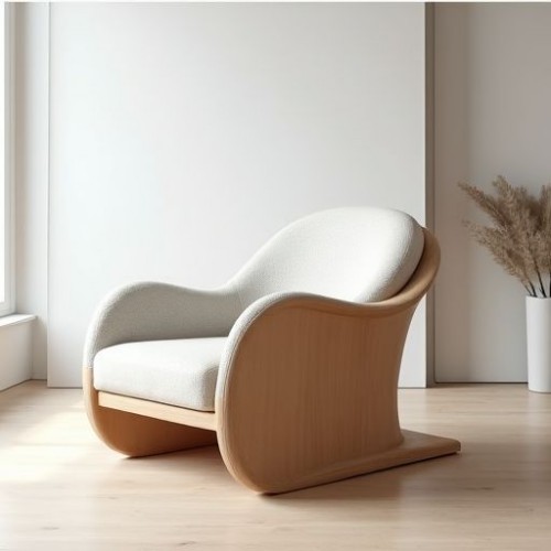 Aura Sculptural Bentwood Lounge Chair Aura Sculptural Bentwood Lounge Chair