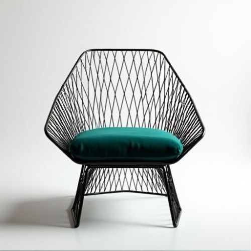 Diamond Weave Wire Lounge Chair Diamond Weave Wire Lounge Chair