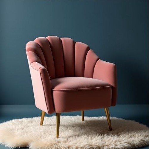 Petal Velvet Shell Armchair Petal Velvet Shell Armchair