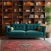 Riviera Teal Velvet Sofa