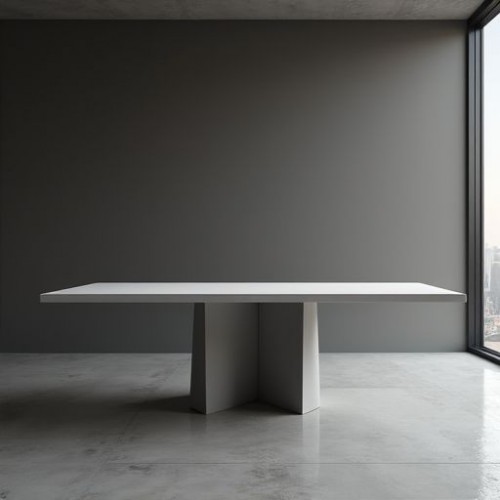 Aethel Monolithic Fin Dining Table Aethel Monolithic Fin Dining Table