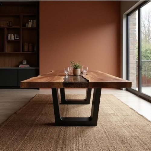 AuraFlow Live-Edge River Dining Table AuraFlow Live-Edge River Dining Table