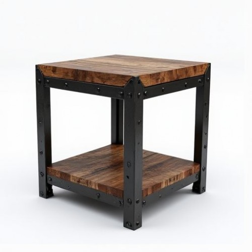 orgeMark Riveted Industrial Side Table orgeMark Riveted Industrial Side Table
