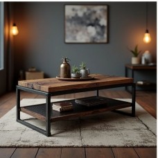 Iron Hearth Reclaimed Wood Coffee Table