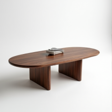 Hollywood Luxe Oval Coffee Table
