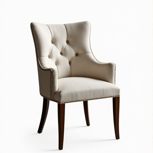 Hollywood Glam Tufted Linen Dining Chair Hollywood Glam Tufted Linen Dining Chair