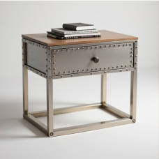 Glamour Rivet Nightstand