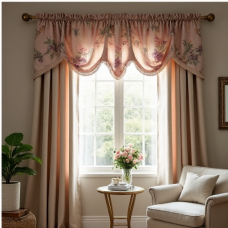 Hollywood Blooms Floral Valance