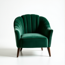 Glamour Velvet Shell-Back Chair