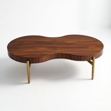 Hollywood Glam Kidney Bean Coffee Table