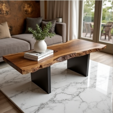 Glamour Edge Rustic Coffee Table