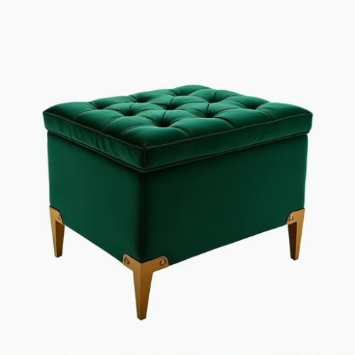 Hollywood Glam Velvet Storage Ottoman Hollywood Glam Velvet Storage Ottoman