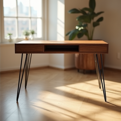 GlamourCraft Hairpin Leg Desk GlamourCraft Hairpin Leg Desk