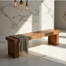 Glamorous Rustic Pine Dining Bench Glamorous Rustic Pine Dining Bench
