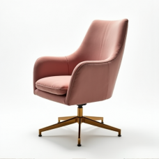 Hollywood Glam Mid-Century Office Chair