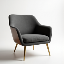 Hollywood Haven Walnut Lounge Chair