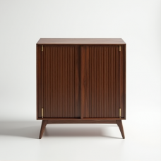 Hollywood Luxe Tambour Cabinet