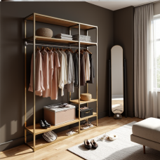 GlamourNest Open Wardrobe Organizer