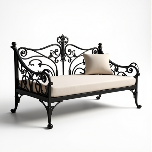 Hollywood Elegance Wrought Iron Daybed Hollywood Elegance Wrought Iron Daybed
