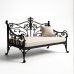Hollywood Elegance Wrought Iron Daybed Hollywood Elegance Wrought Iron Daybed