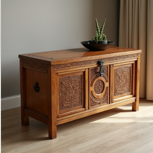 Hollywood Haven Mango Wood Storage Trunk Hollywood Haven Mango Wood Storage Trunk