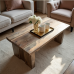 Glam Haven Rustic Trestle Coffee Table Glam Haven Rustic Trestle Coffee Table