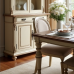 Hollywood Glam Distressed Cream Dining Hutch Hollywood Glam Distressed Cream Dining Hutch