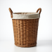 Chic Country Linen Lined Wicker Hamper Chic Country Linen Lined Wicker Hamper