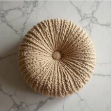 Glamour Weave Jute Pouf