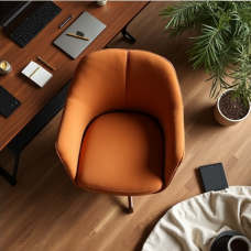 Glamour Swivel: Mid-Century Bentwood Office Chair