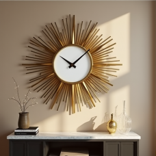 Hollywood Glam Sunburst Wall Clock