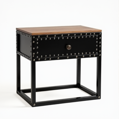 Glamour Rivet Nightstand Glamour Rivet Nightstand