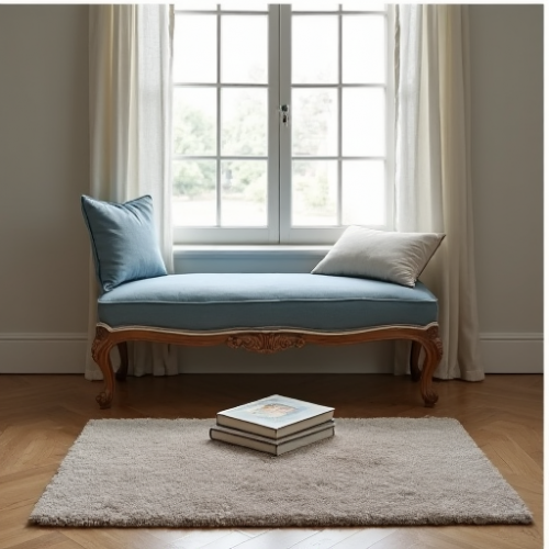 Chateau Luxe Linen Window Seat Bench Chateau Luxe Linen Window Seat Bench