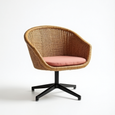 Glamour Rattan Swivel Chair