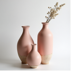 Hollywood Glam Shabby Chic Vase Trio