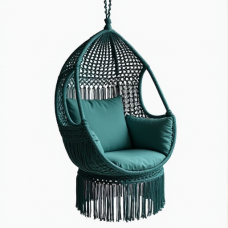 GlamourNest Bohemian Macrame Hanging Chair