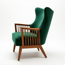 Hollywood Charm Spindle Back Accent Chair