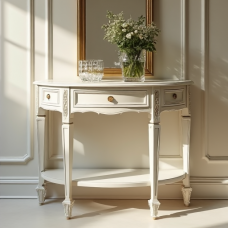 Chateau Glam Demilune Entry Table
