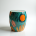 Glamour Grove Hand-Painted Ceramic Stool Glamour Grove Hand-Painted Ceramic Stool