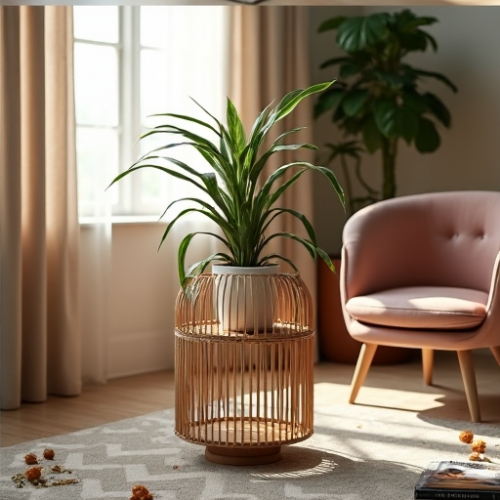 Glamour Grove Rattan Plant Stand Glamour Grove Rattan Plant Stand
