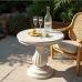 Chateau Luxe Whitewash Pedestal Table Chateau Luxe Whitewash Pedestal Table