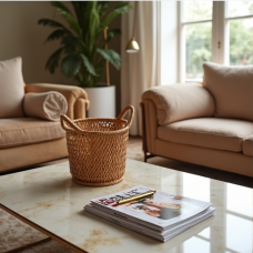 GlamourNest Rattan Magazine Holder