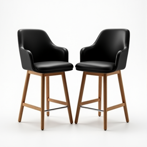 Glamour Birch Bar Stool Duo Glamour Birch Bar Stool Duo