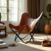 Hollywood Luxe Vintage Leather Butterfly Chair Hollywood Luxe Vintage Leather Butterfly Chair