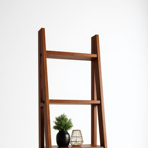 Hollywood Haven Teak Ladder Bookcase Hollywood Haven Teak Ladder Bookcase