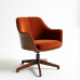 Glamour Swivel: Mid-Century Bentwood Office Chair Glamour Swivel: Mid-Century Bentwood Office Chair