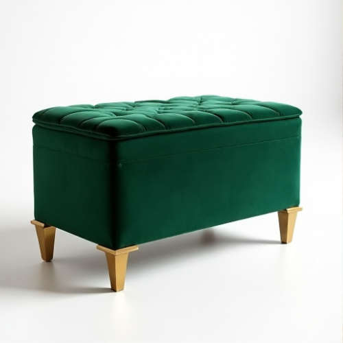 Hollywood Luxe Velvet Storage Ottoman Hollywood Luxe Velvet Storage Ottoman