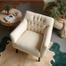 Hollywood Glamour Tufted Chenille Accent Chair Hollywood Glamour Tufted Chenille Accent Chair